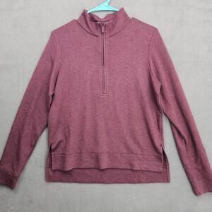 Travis Mathew Quarter Zip Pullover Pink Lightweight Sweatshirt Women’s Medium